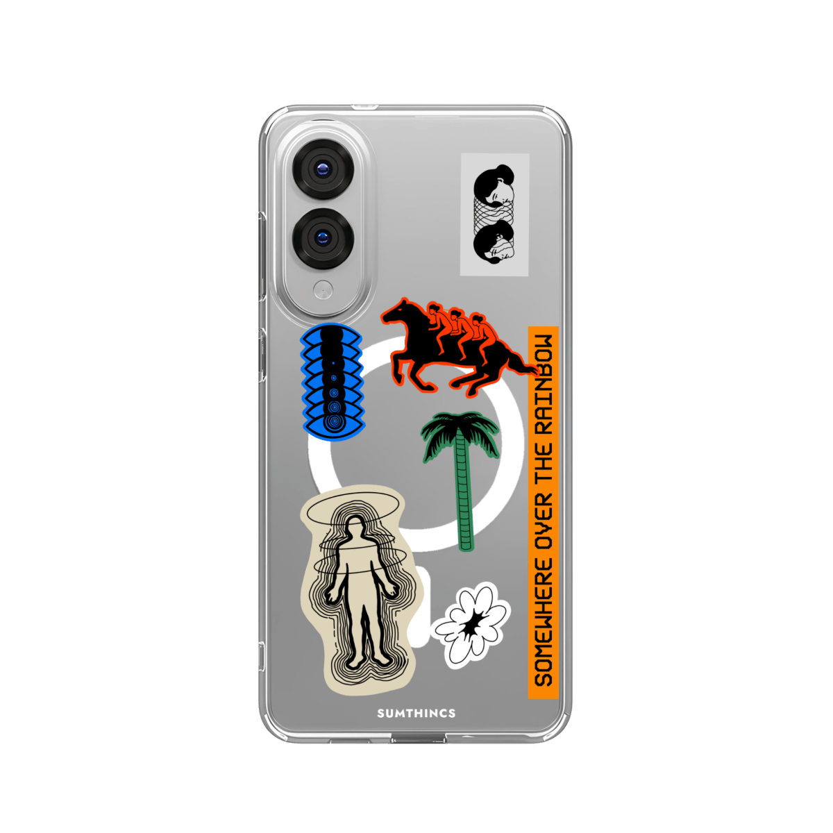 Samsung S25 Edge Somewhere Clear Magsafe Şeffaf Telefon Kılıfı - SUMTHINCS