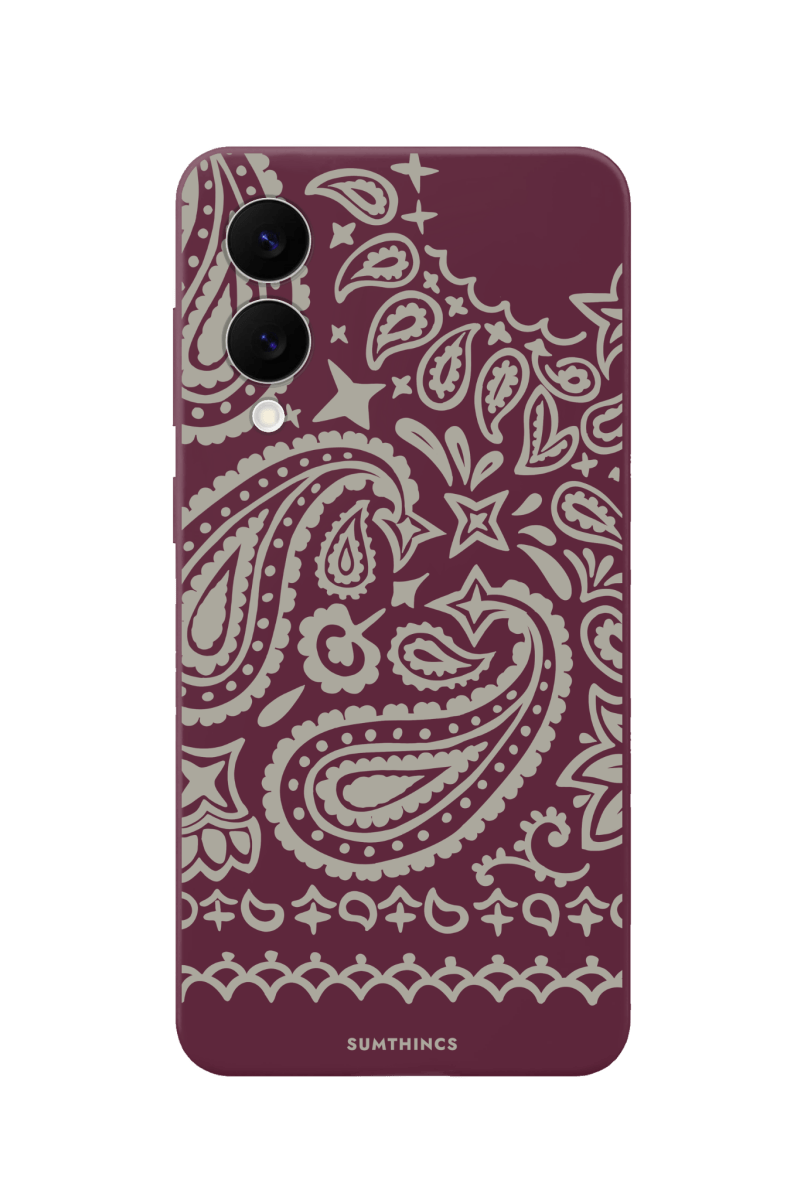 Samsung S25 Edge Urban Bandana Premium Telefon Kılıfı Bordo - SUMTHINCS