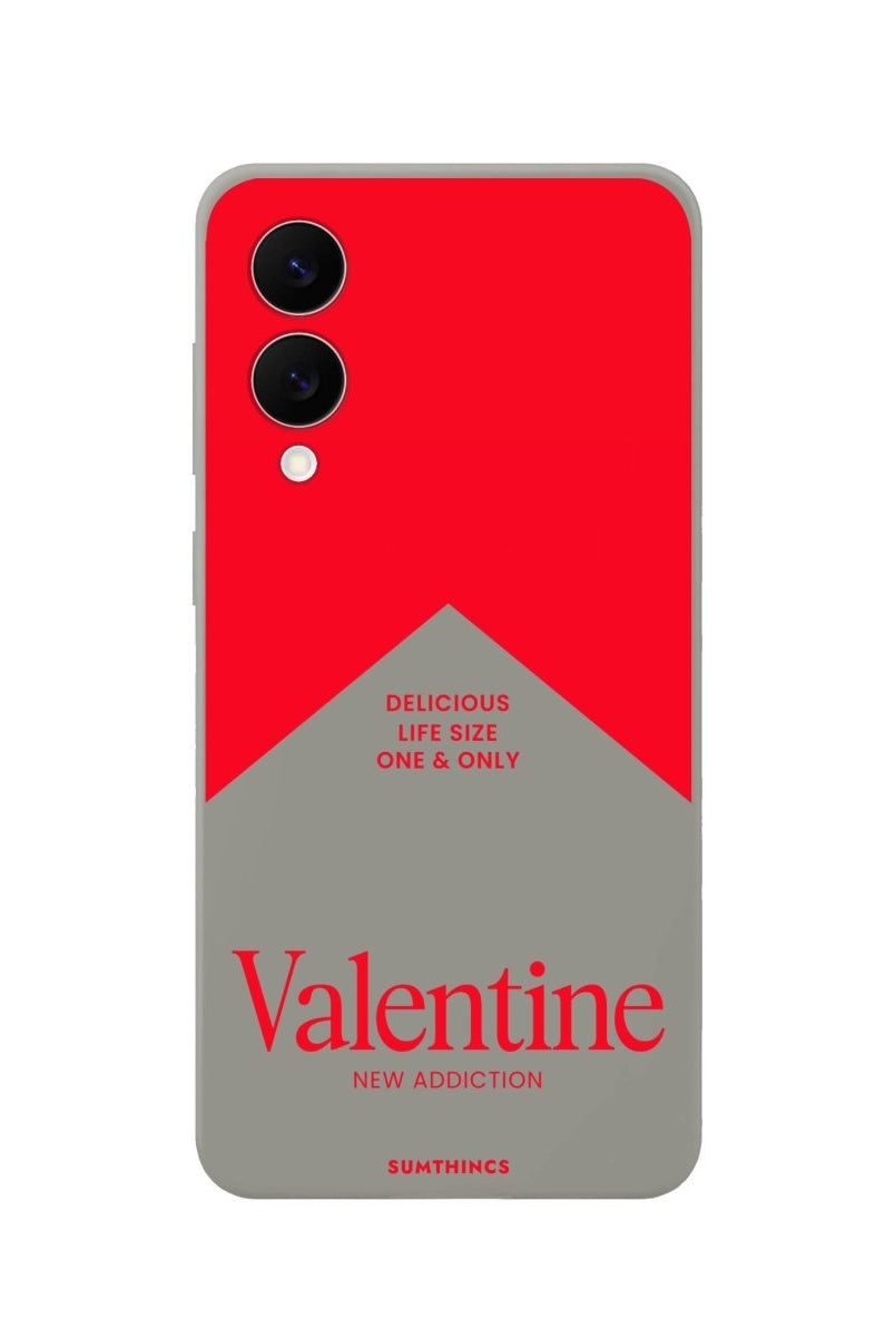 Samsung S25 Edge Valentine Premium Telefon Kılıfı Gri - SUMTHINCS