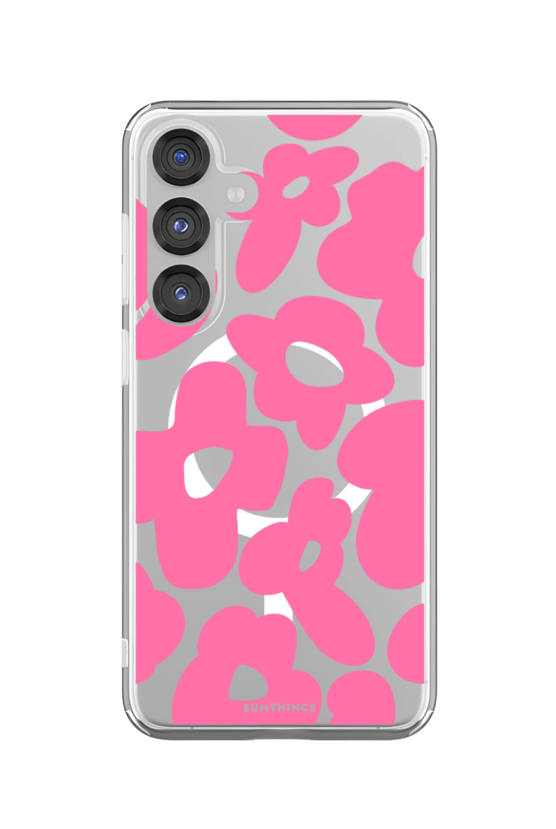 Samsung S25 FE Daisy Pop Clear Magsafe Telefon Kılıfı - SUMTHINCS