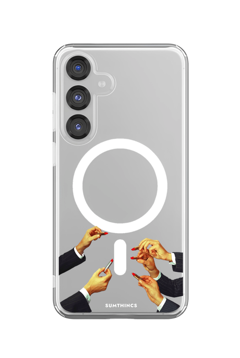 Samsung S25 FE Lipstick Clear Magsafe Telefon Kılıfı - SUMTHINCS