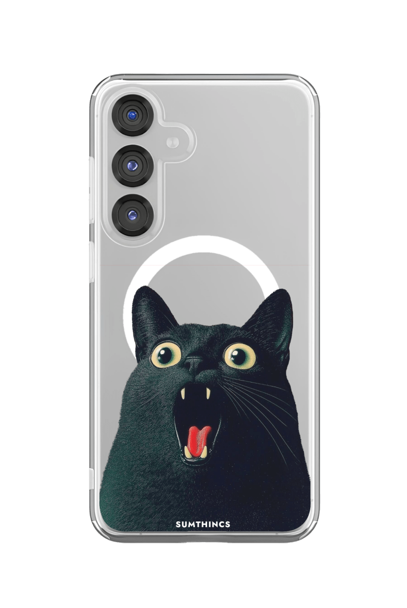 Samsung S25 Meoww Clear Magsafe Telefon Kılıfı - SUMTHINCS