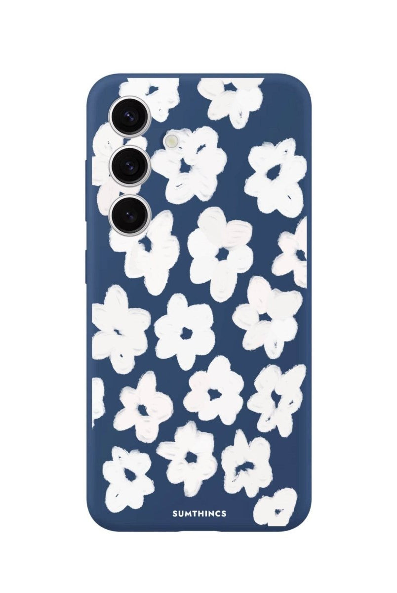 Samsung S25 Plus Blossoms Premium Telefon Kılıfı Pasifik Mavi - SUMTHINCS