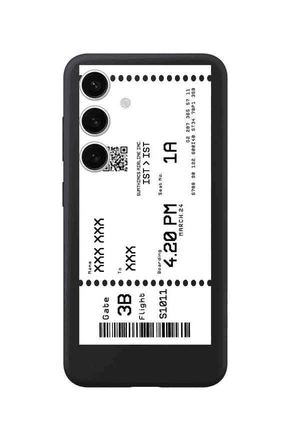 Samsung S25 Plus Custom Ticket Kişiye Özel Premium Telefon Kılıfı - SUMTHINCS