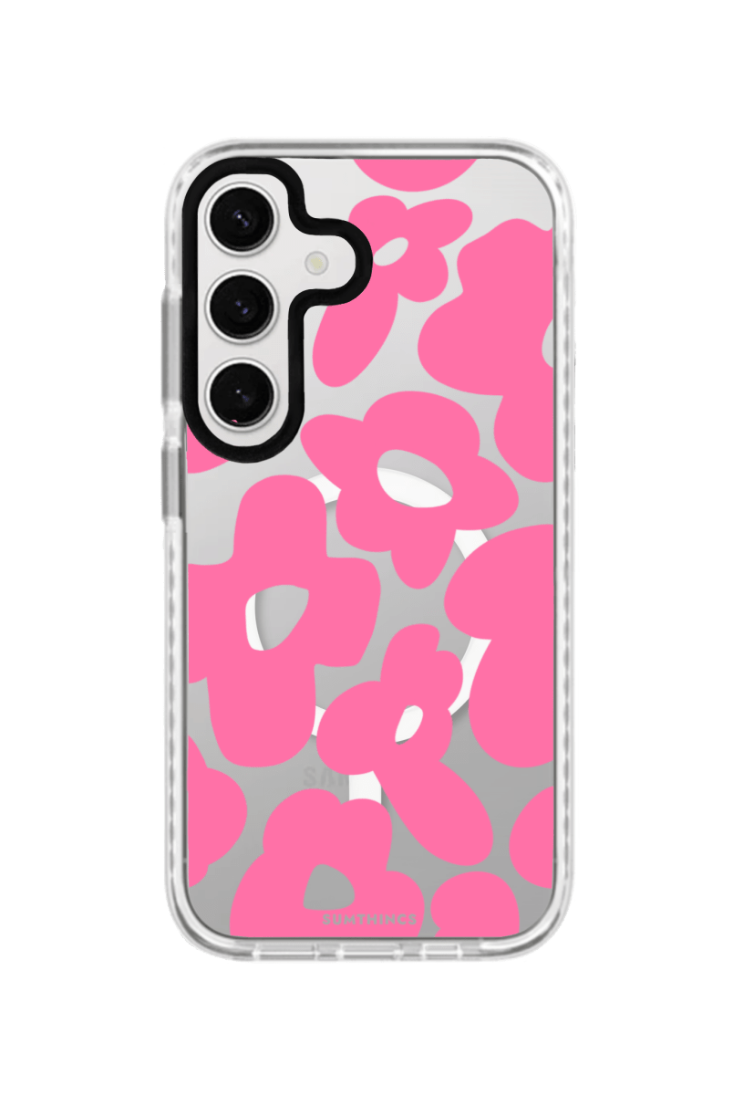 Samsung S25 Plus Daisy Pop Magsafe Procase Telefon Kılıfı Beyaz Şeffaf - SUMTHINCS