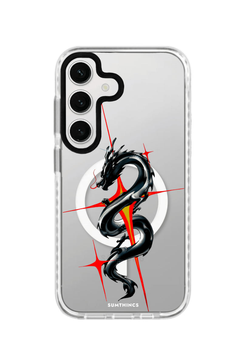 Samsung S25 Plus Dragonflare Magsafe Procase Şeffaf Telefon Kılıfı Beyaz Şeffaf - SUMTHINCS