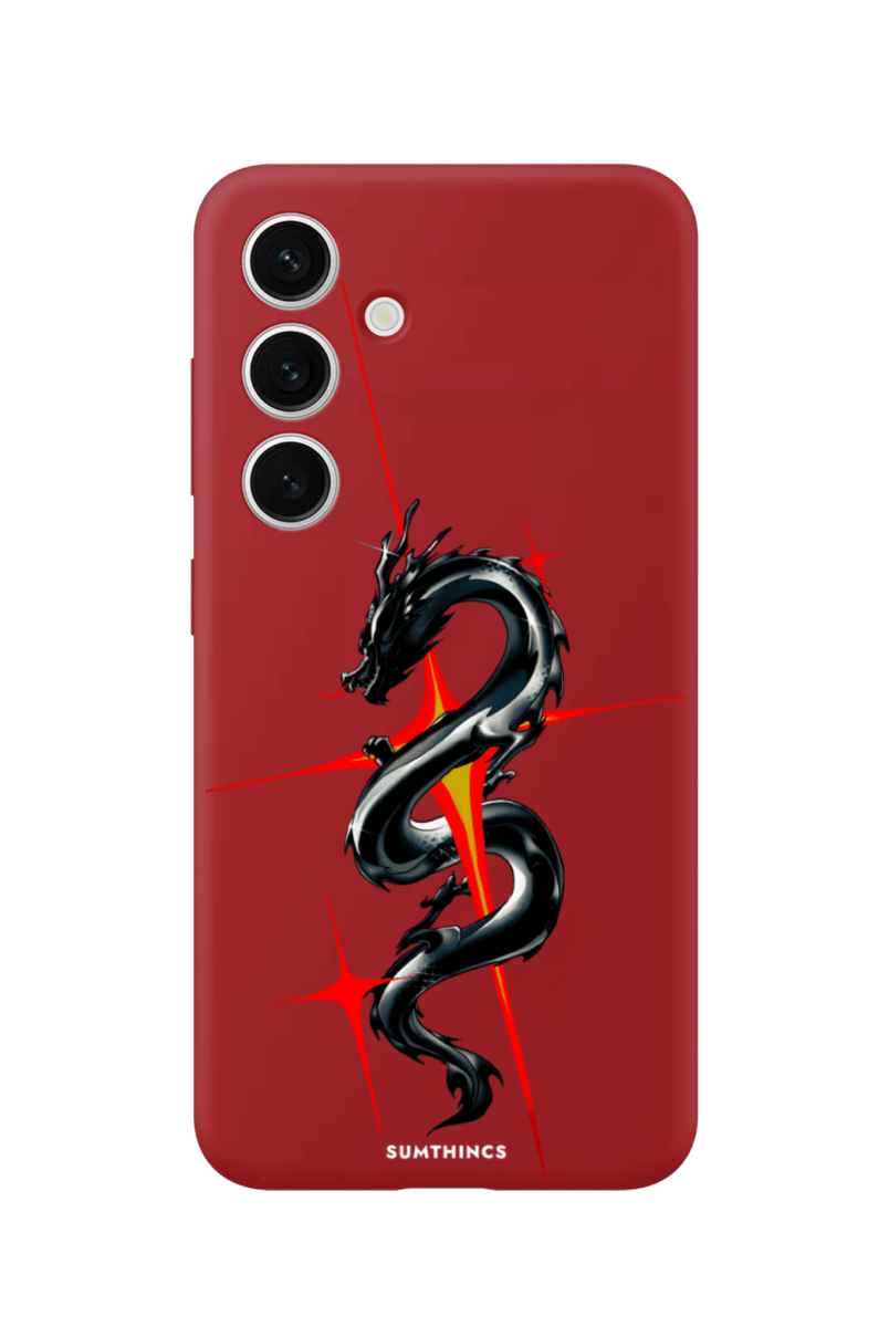 Samsung S25 Plus Dragonflare Premium Telefon Kılıfı Kırmızı - SUMTHINCS