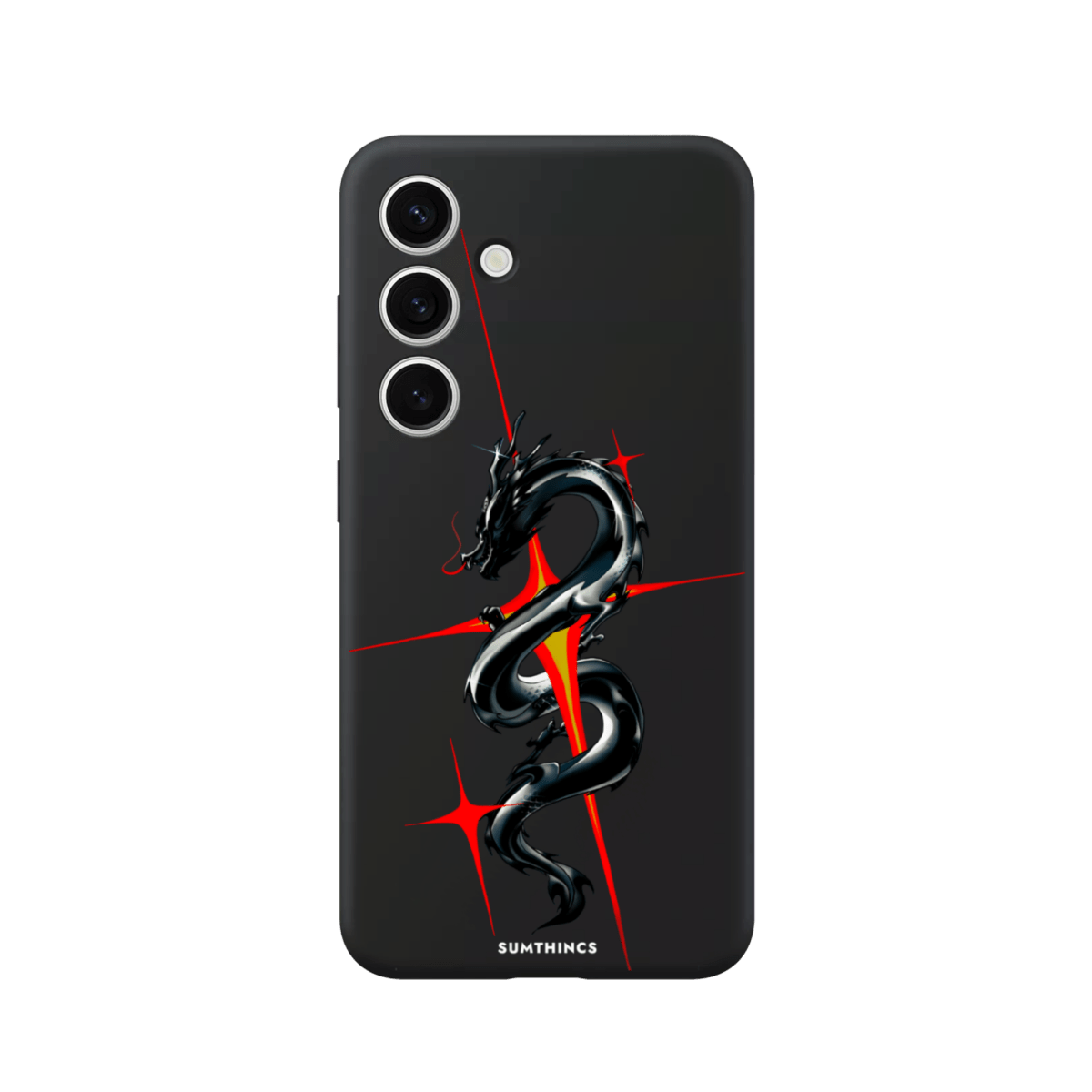 Samsung S25 Plus Dragonflare Premium Telefon Kılıfı Siyah - SUMTHINCS