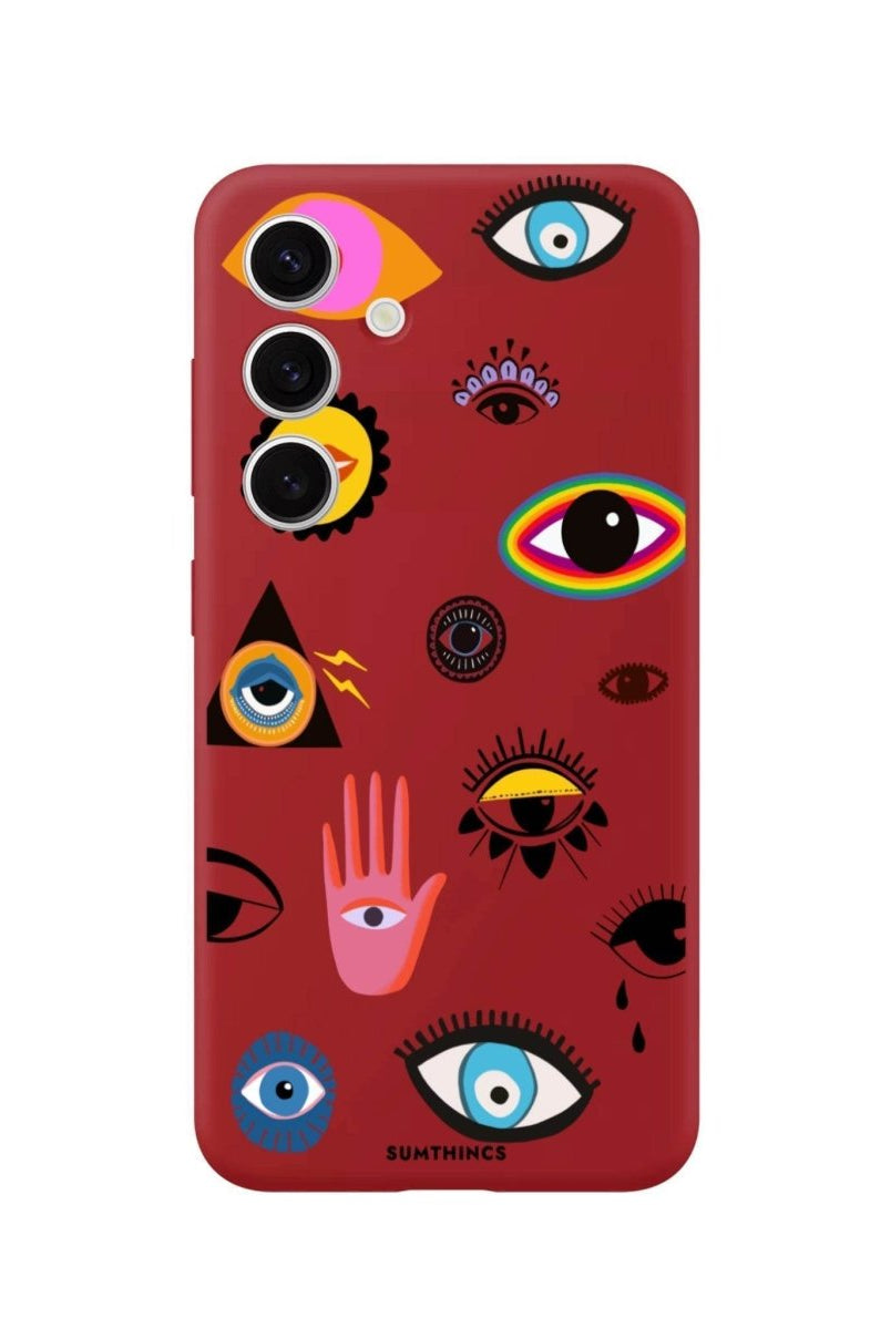 Samsung S25 Plus Eye Stickers Premium Telefon Kılıfı - SUMTHINCS