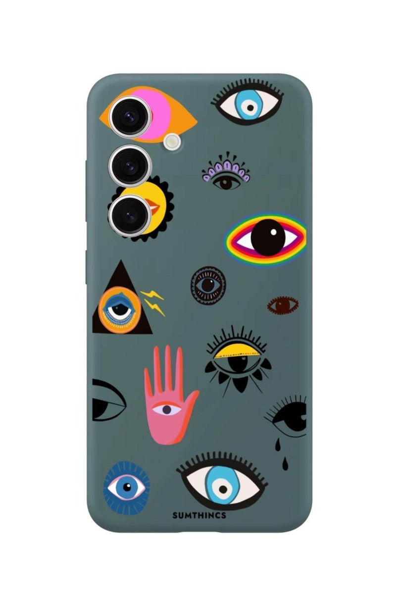 Samsung S25 Plus Eye Stickers Premium Telefon Kılıfı - SUMTHINCS