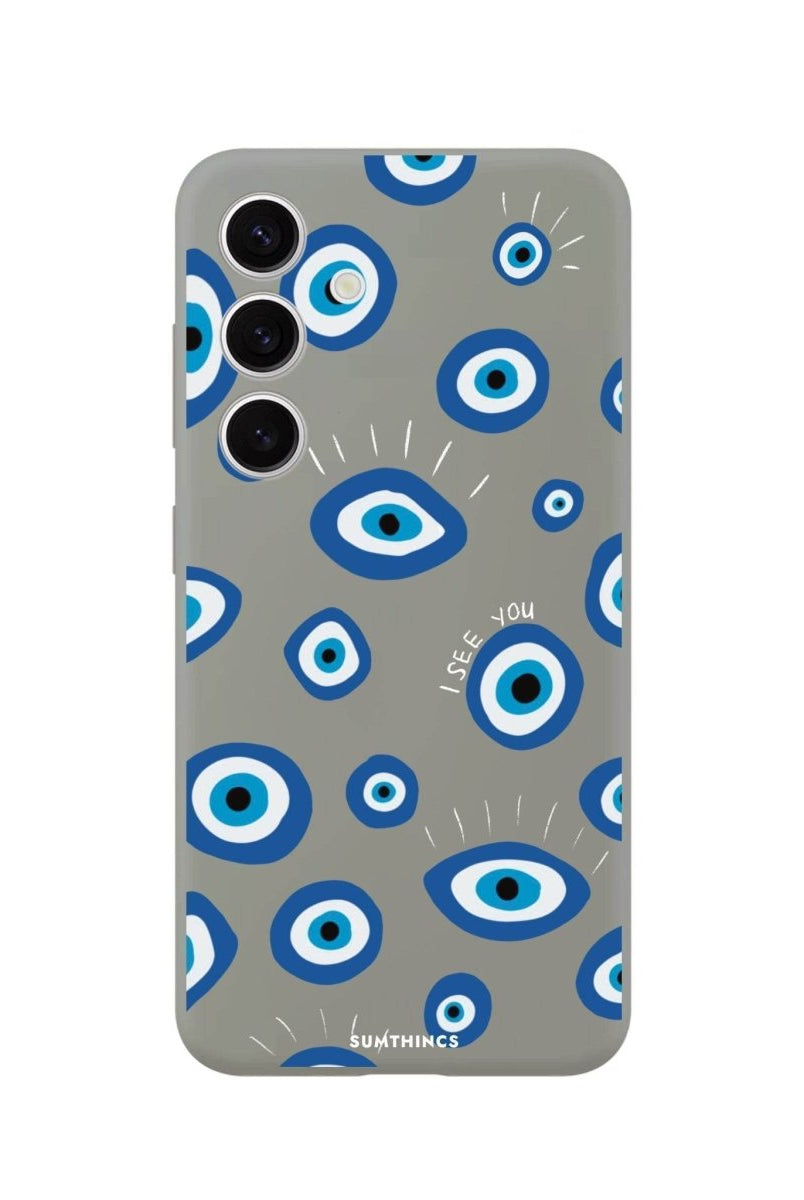 Samsung S25 Plus I See You Premium Telefon Kılıfı Gri - SUMTHINCS