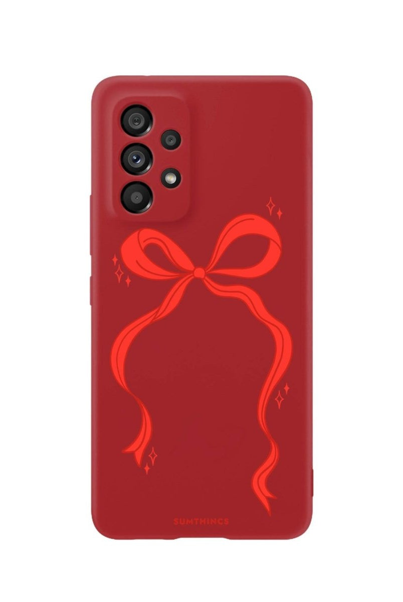 Samsung S25 Plus Red Bow Premium Telefon Kılıfı - SUMTHINCS