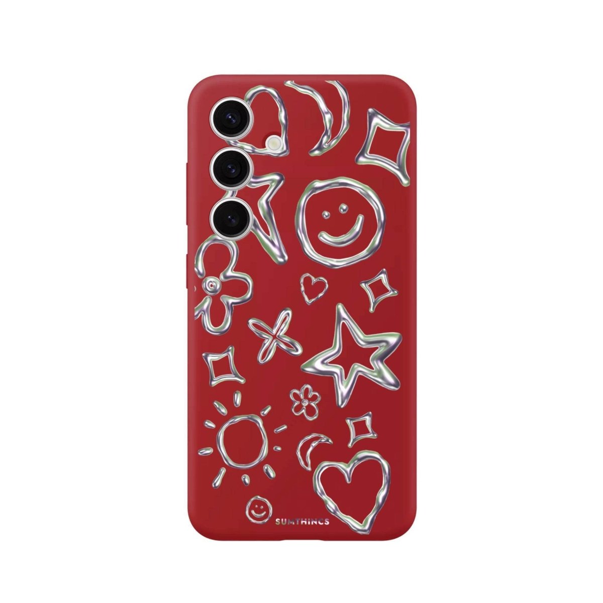 Samsung S25 Plus Silver Doodles Premium Telefon Kılıfı - SUMTHINCS