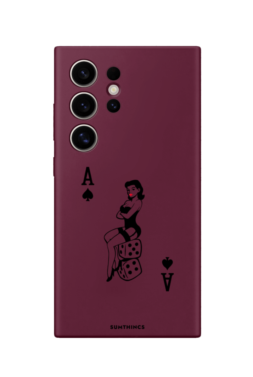 Samsung S25 Ultra Ace Queen Premium Telefon Kılıfı Bordo - SUMTHINCS