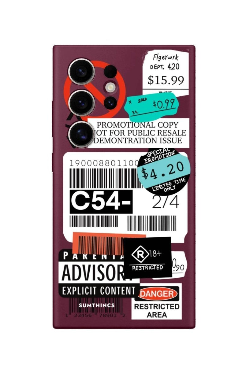 Samsung S25 Ultra Barcode C54 Premium Telefon Kılıfı - SUMTHINCS