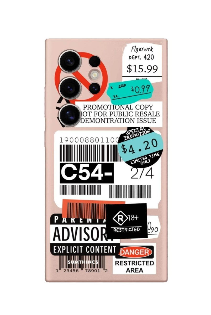 Samsung S25 Ultra Barcode C54 Premium Telefon Kılıfı - SUMTHINCS