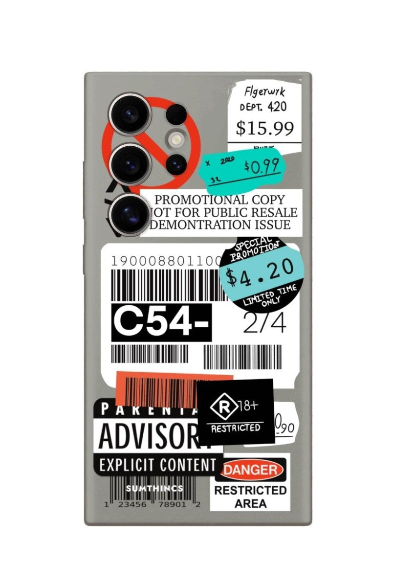 Samsung S25 Ultra Barcode C54 Premium Telefon Kılıfı - SUMTHINCS