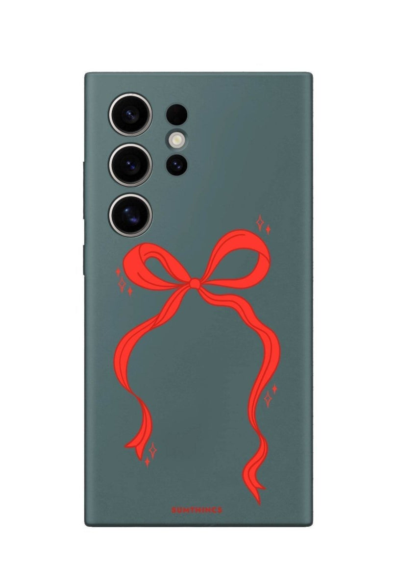 Samsung S25 Ultra Red Bow Premium Telefon Kılıfı - SUMTHINCS