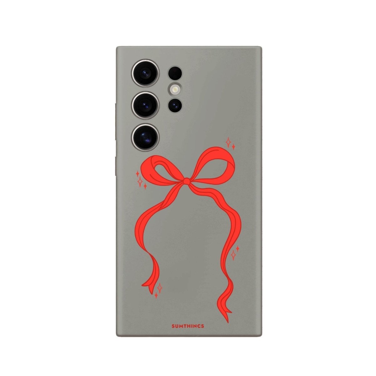 Samsung S25 Ultra Red Bow Premium Telefon Kılıfı - SUMTHINCS