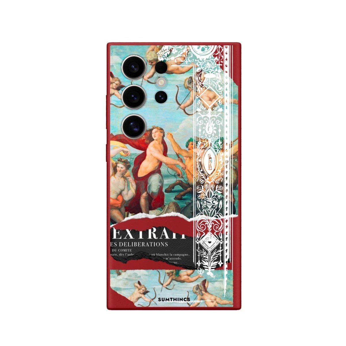 Samsung S25 Ultra Triumph of Galatea Premium Telefon Kılıfı Kırmızı - SUMTHINCS