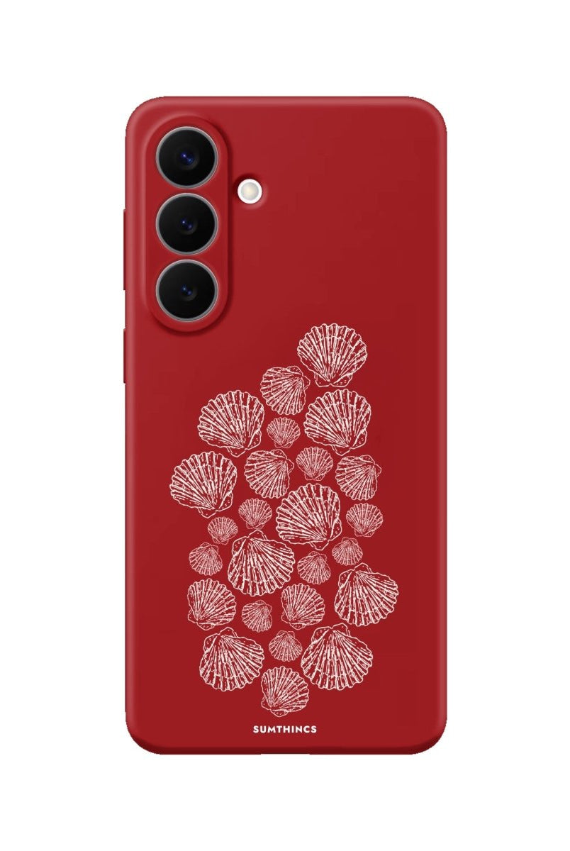 Samsung Shell Print Premium Telefon Kılıfı Kırmızı - Sumthincs