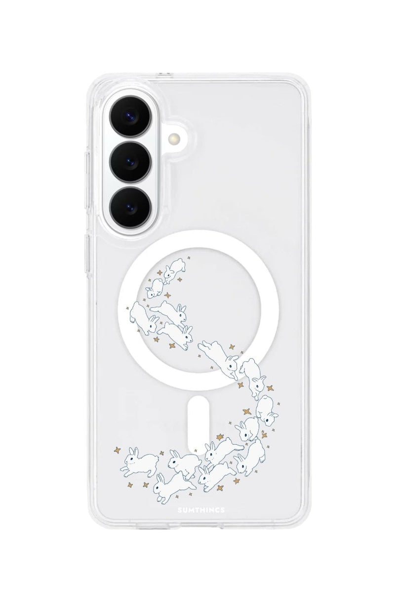 Samsung Starry Bunnies Clear Magsafe Telefon Kılıfı - Sumthincs