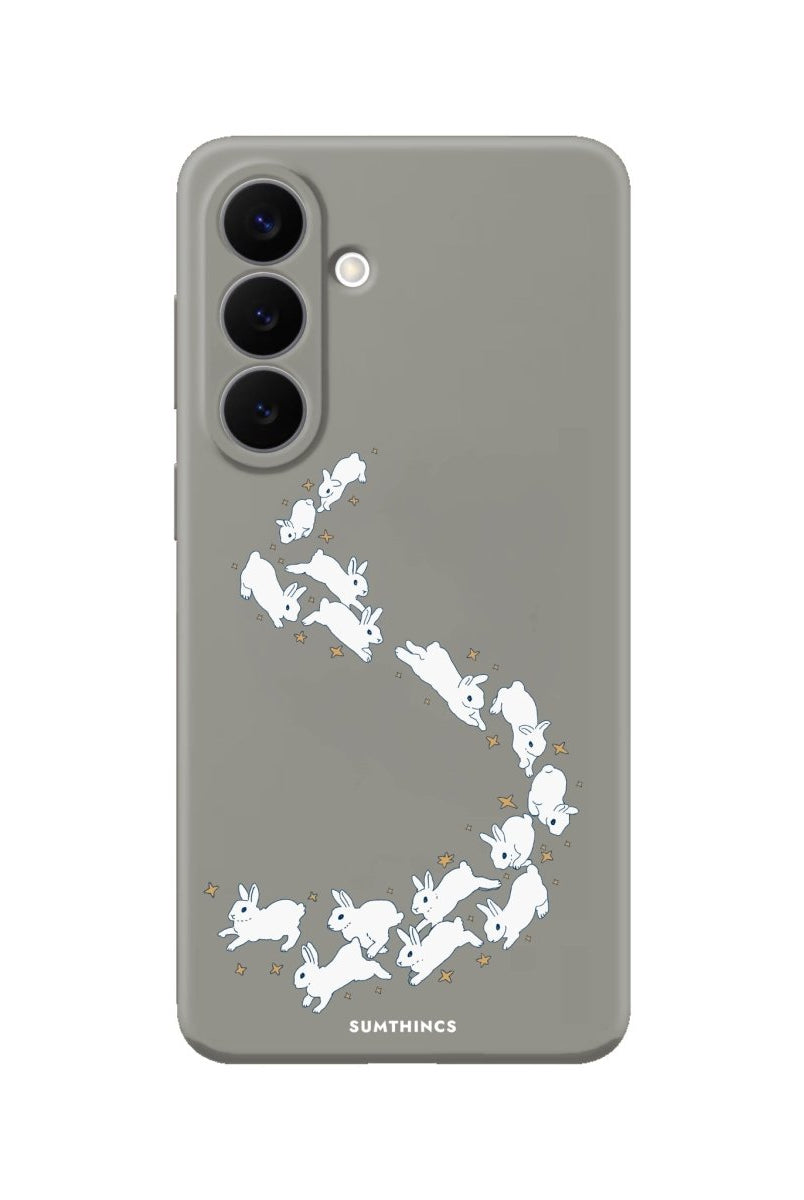 Samsung Starry Bunnies Premium Telefon Kılıfı Gri - Sumthincs
