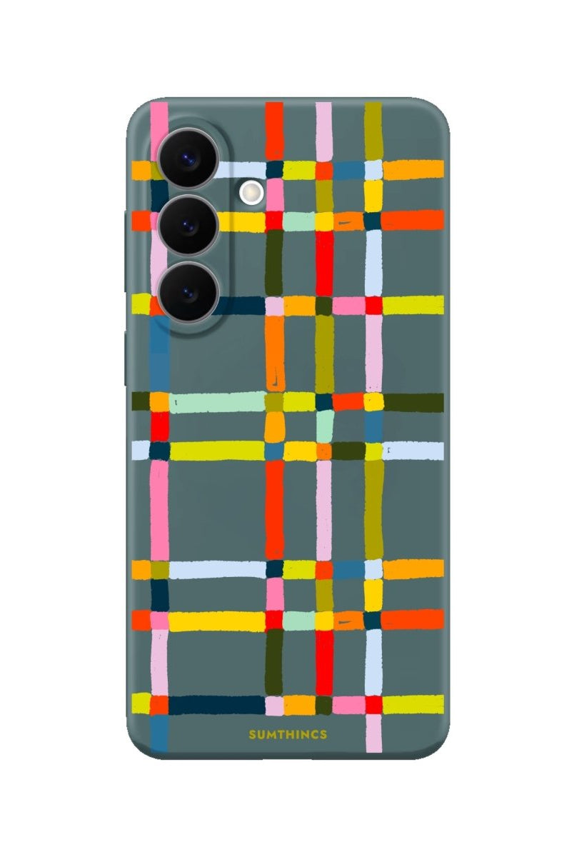Samsung Sunny Stripes Premium Telefon Kılıfı Kaktüs Yeşili - Sumthincs