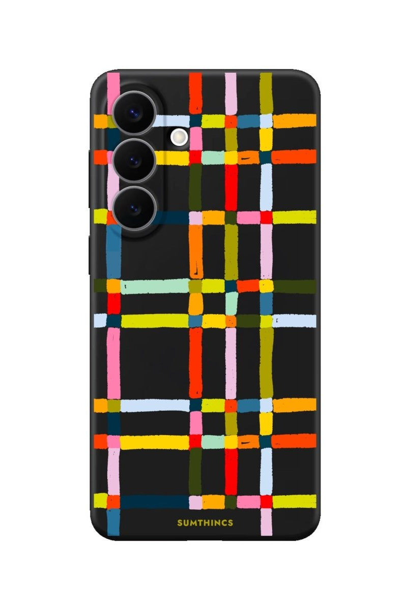 Samsung Sunny Stripes Premium Telefon Kılıfı Siyah - Sumthincs