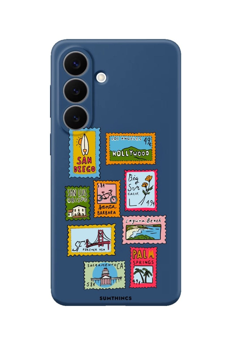 Samsung The Grand Tour Premium Telefon Kılıfı Pasifik Mavi - Sumthincs