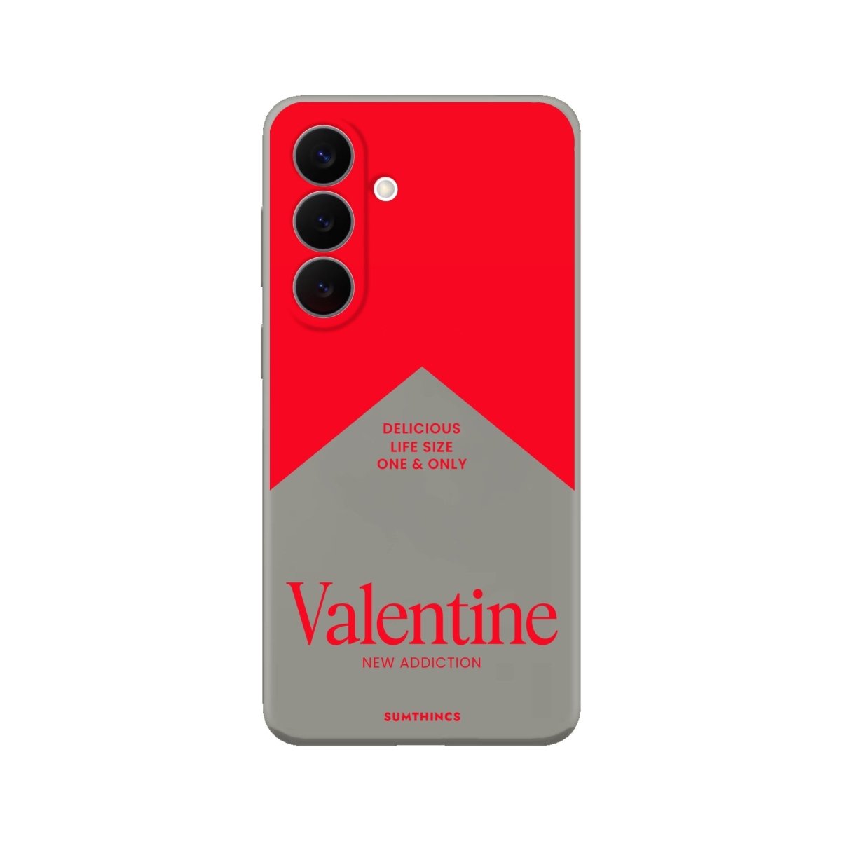 Samsung Valentine Premium Telefon Kılıfı Gri - Sumthincs