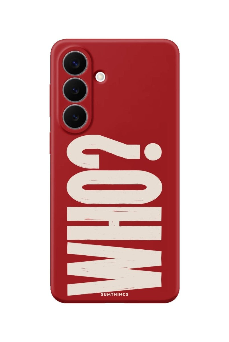 Samsung Who? Premium Telefon Kılıfı Kırmızı - Sumthincs