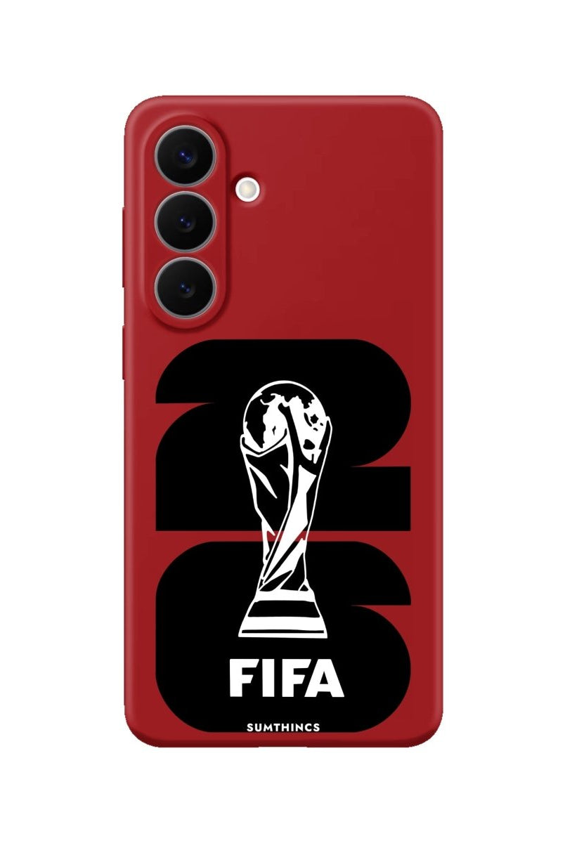 Samsung World Cup 26 Premium Telefon Kılıfı Kırmızı - Sumthincs