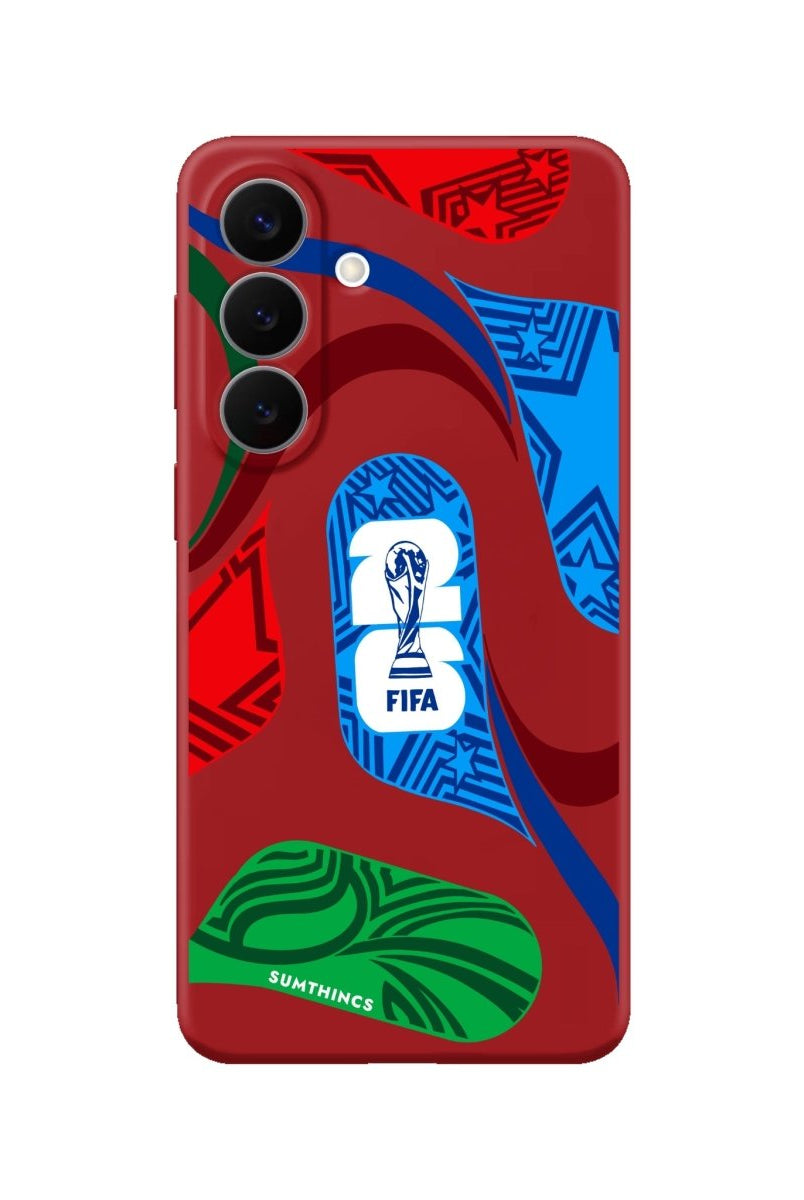 Samsung World Cup Ball Premium Telefon Kılıfı Kırmızı - Sumthincs
