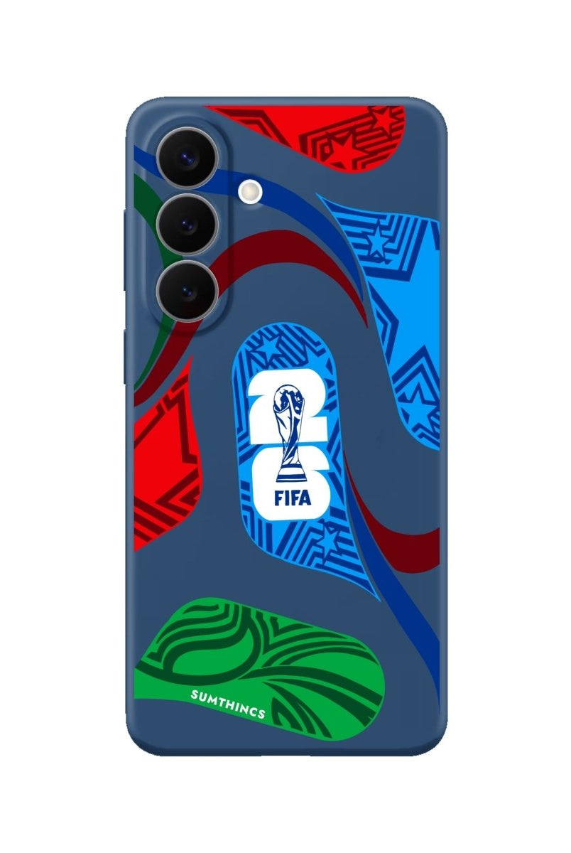 Samsung World Cup Ball Premium Telefon Kılıfı Pasifik Mavi - Sumthincs