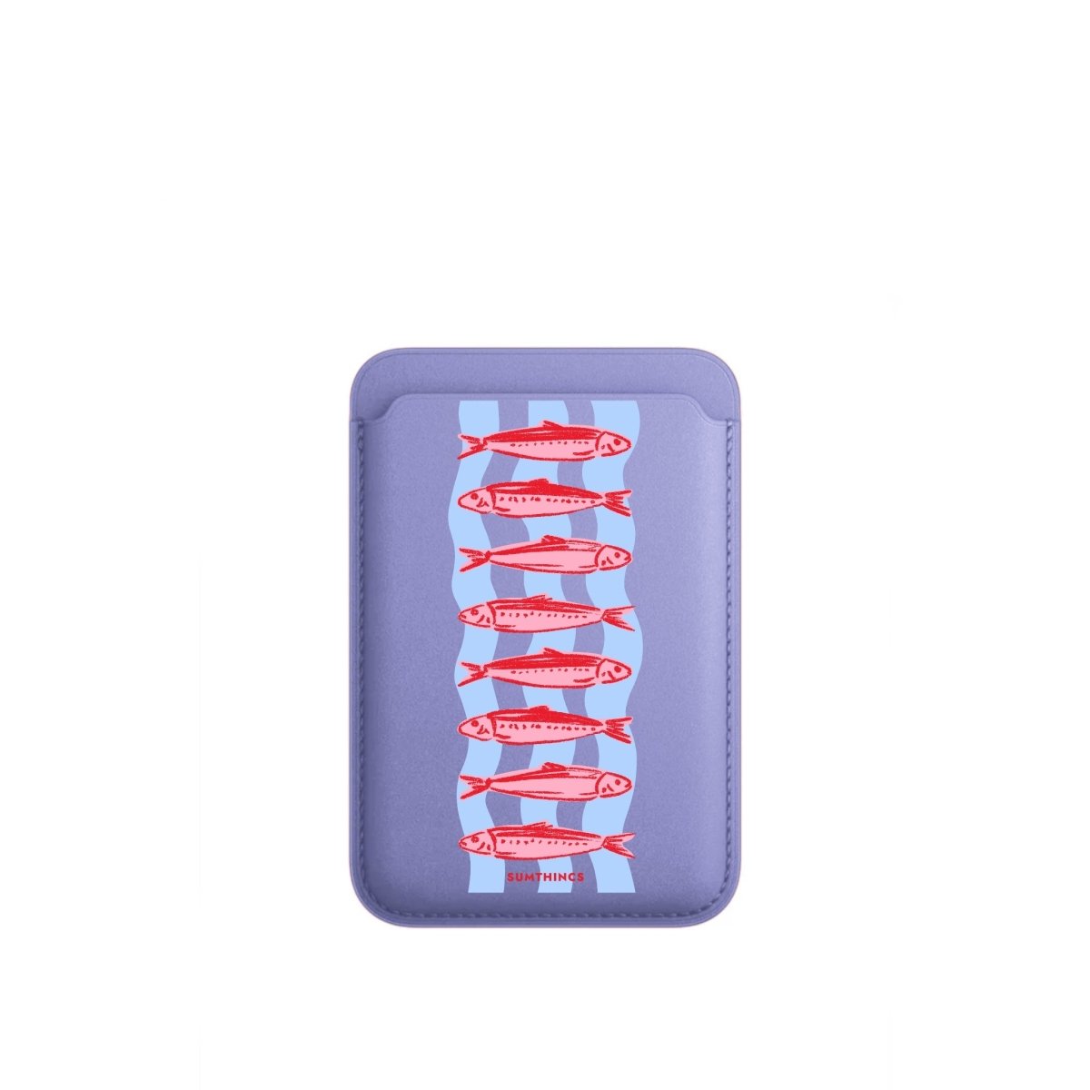 Sardine MagSafe Deri Cüzdan Wallet Lila - Sumthincs