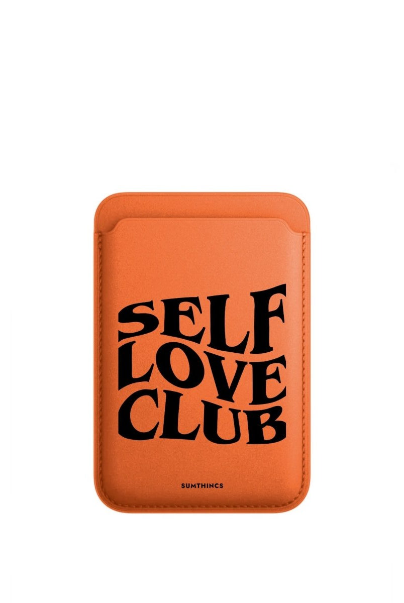 Self Love Club MagSafe Deri Cüzdan Wallet Turuncu - Sumthincs