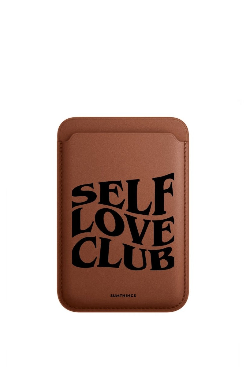 Self Love Club MagSafe Deri Cüzdan Wallet Kahverengi - Sumthincs