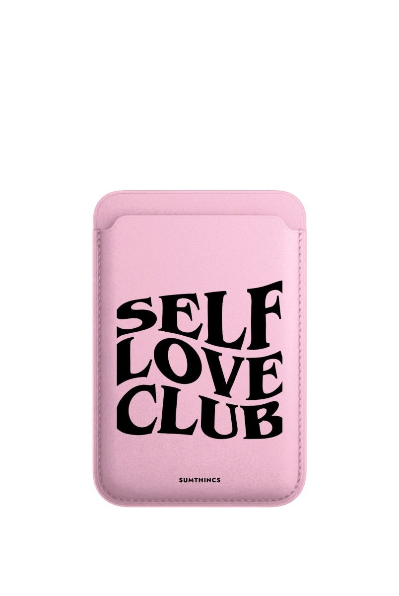 Self Love Club MagSafe Deri Cüzdan Wallet Pembe - Sumthincs