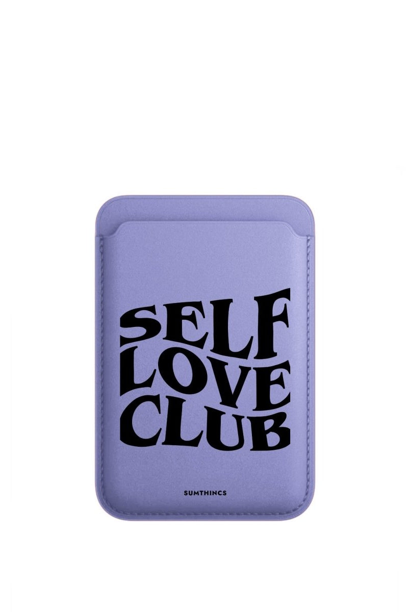 Self Love Club MagSafe Deri Cüzdan Wallet Lila - Sumthincs