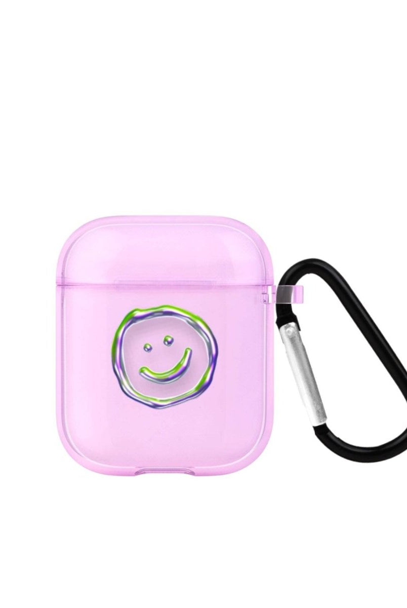 Silver Doodles AirPods Şeffaf Silikon Kılıf Lila - SUMTHINCS