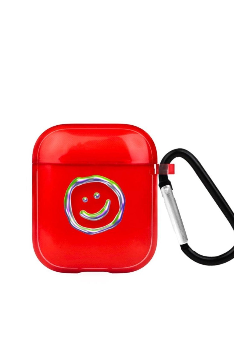 Silver Doodles AirPods Şeffaf Silikon Kılıf Kırmızı - SUMTHINCS