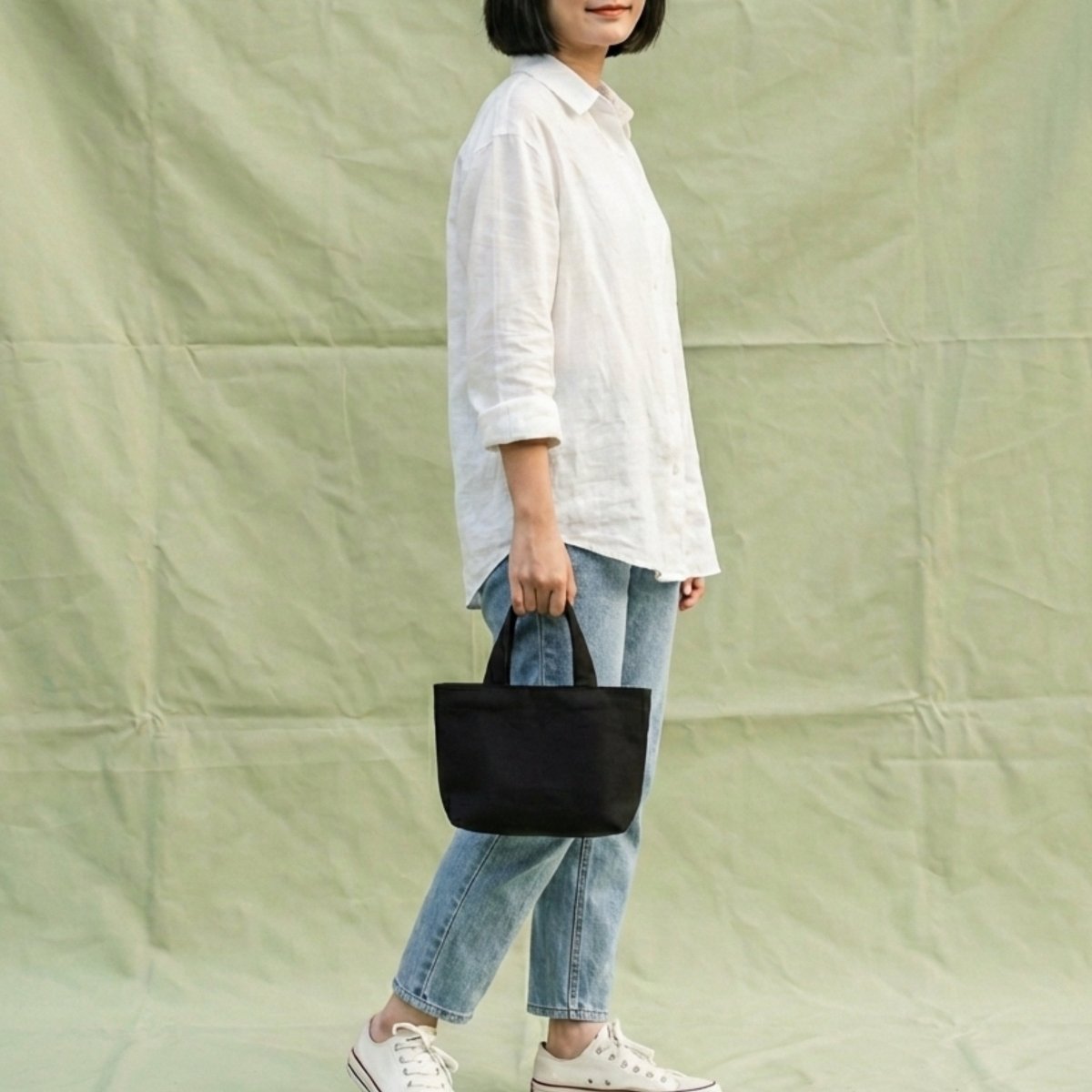 Siyah Medium Tote Çanta - SUMTHINCS