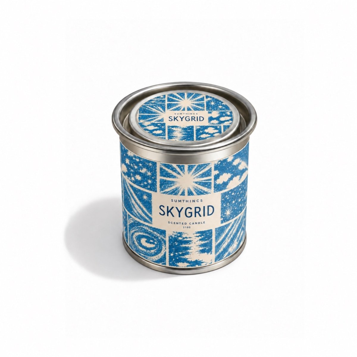 Skygrid – Hindistan Cevizi, Rom ve Sedir Ağacı Kokulu Soya Mum - Sumthincs