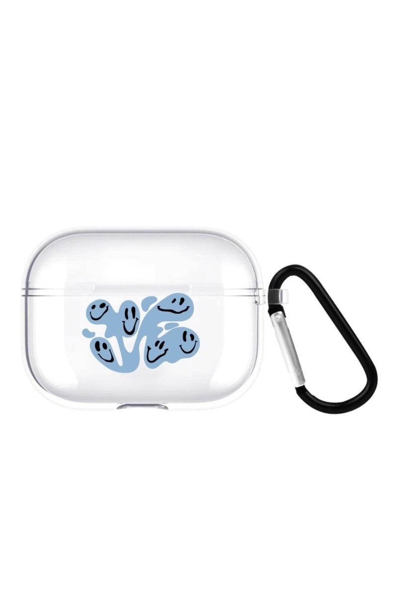 Smiley AirPods Pro Şeffaf Silikon Kılıf Beyaz Şeffaf - SUMTHINCS