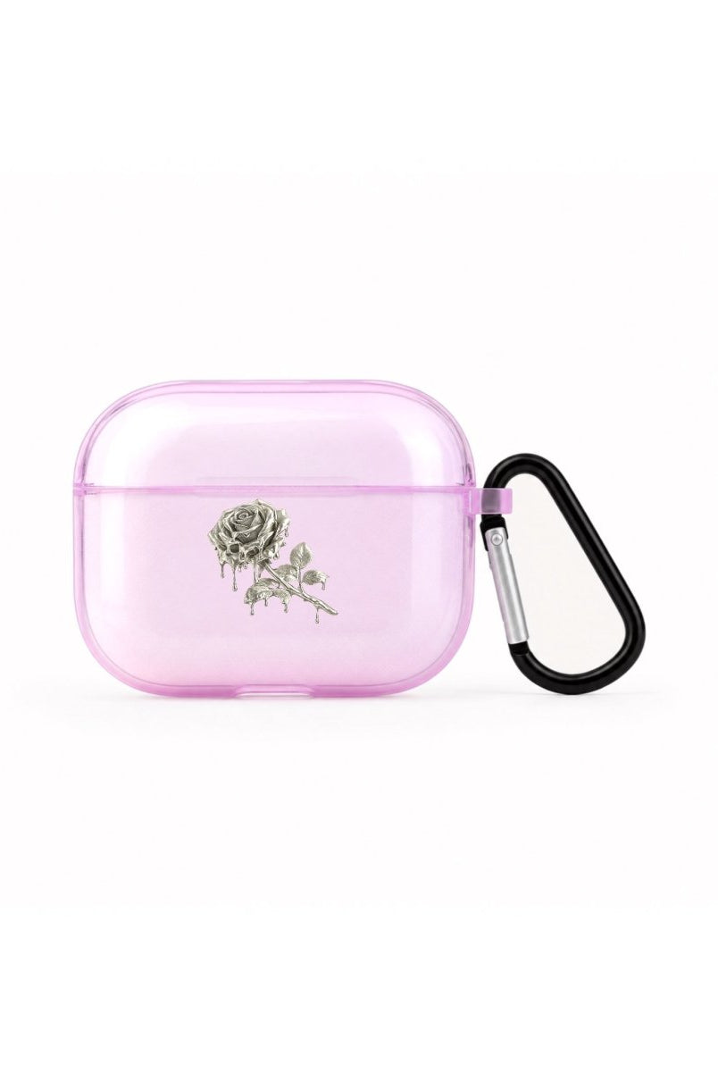 Solo Heart Club AirPods Pro Şeffaf Silikon Kılıf Lila - Sumthincs