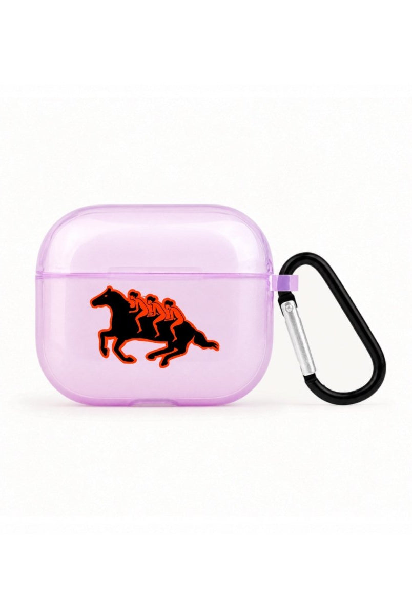 Somewhere AirPods 3 Şeffaf Silikon Kılıf Lila - Sumthincs