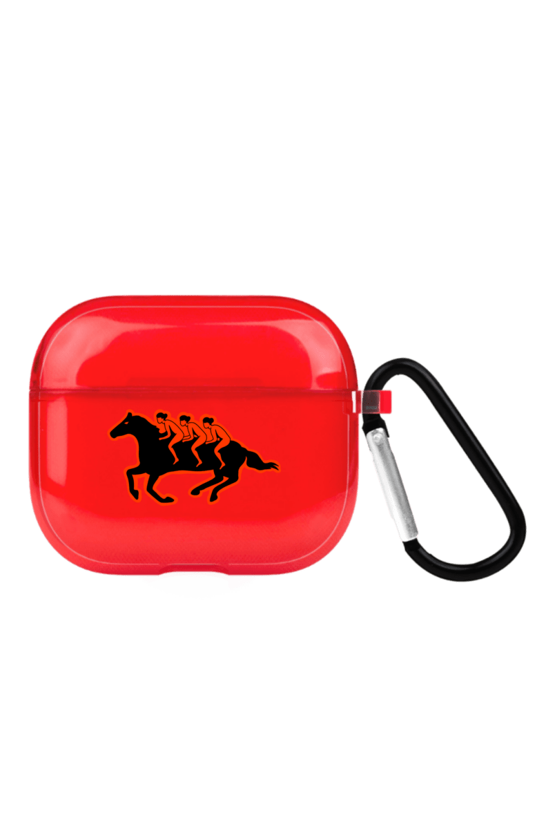 Somewhere AirPods 3 Şeffaf Silikon Kılıf Kırmızı - SUMTHINCS