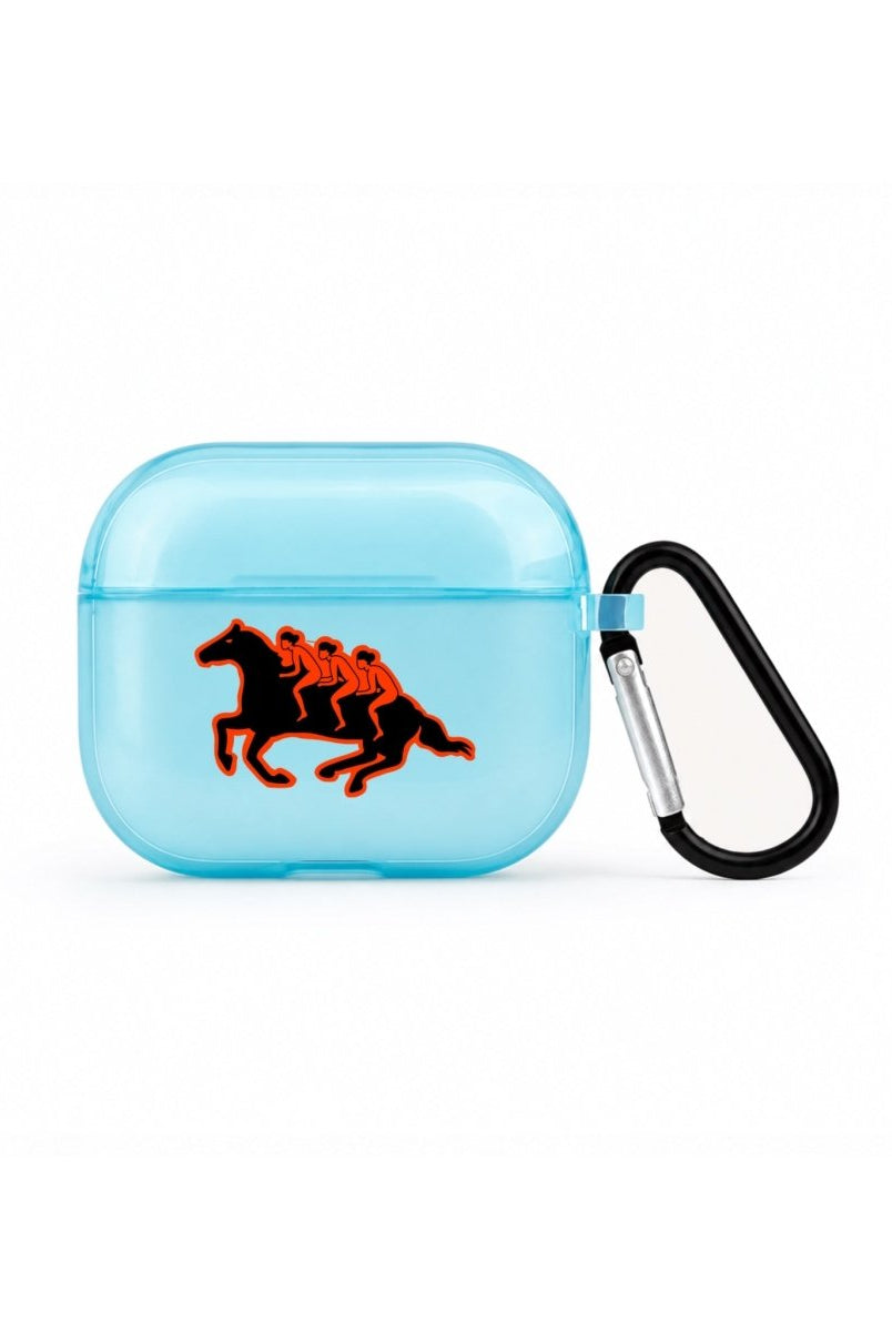 Somewhere AirPods 3 Şeffaf Silikon Kılıf Mavi - Sumthincs