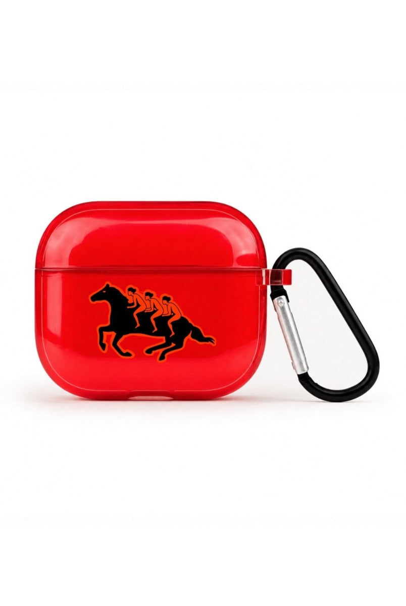 Somewhere AirPods 3 Şeffaf Silikon Kılıf Kırmızı - Sumthincs